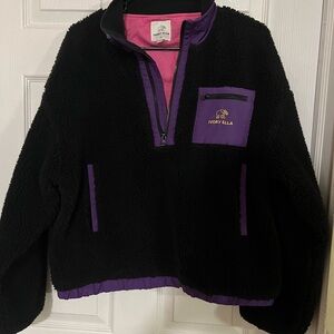 ❤️3 for $15 Ivory Ella Black and Purple Jacket